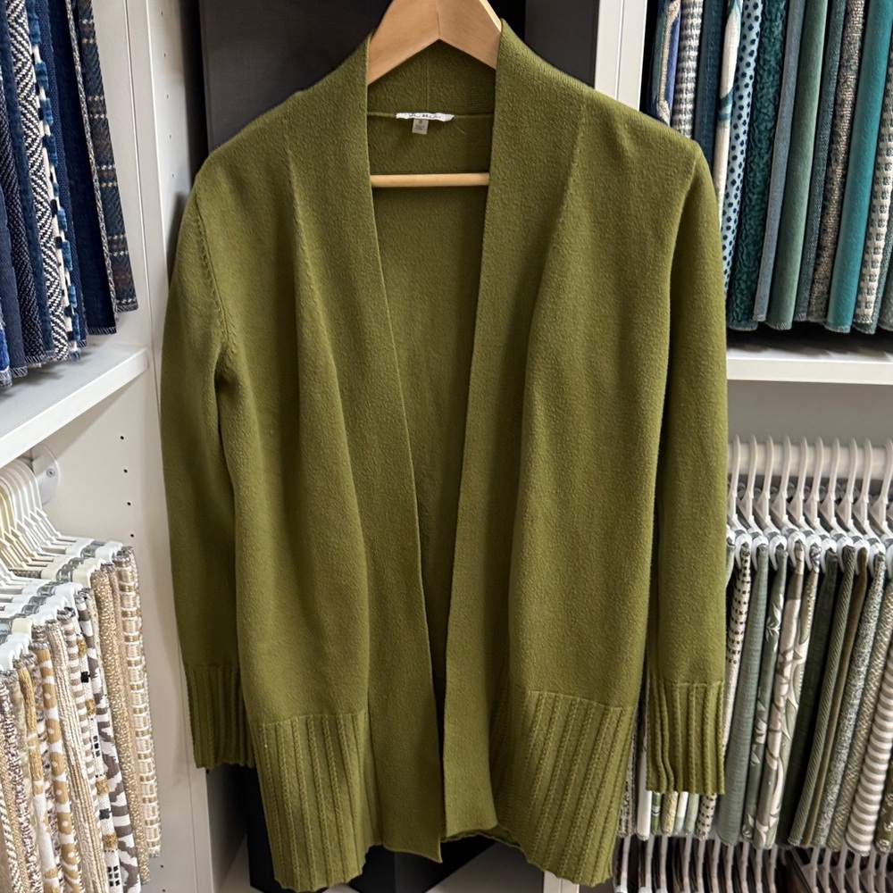 Milano Olive Cardigan Sweater